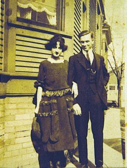 Frieda and Otto Ziemke, newlyweds, 1920